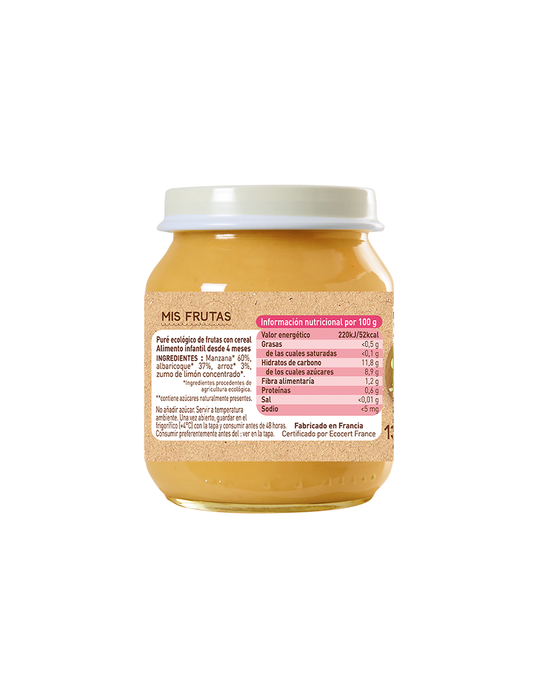 Pojemnik z owocami i płatkami Babybio 130 g