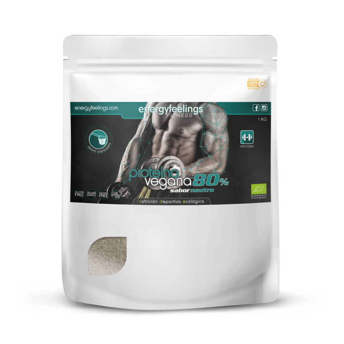 Protein Aminopower 80 % ECO Neutro Energy Feelings 1 kg