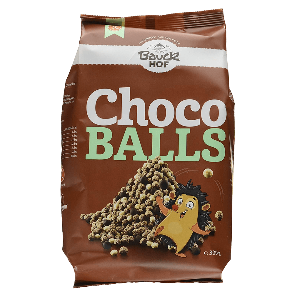 Bolitas de cerales y chocolate sin gluten Bauckhof 300 g