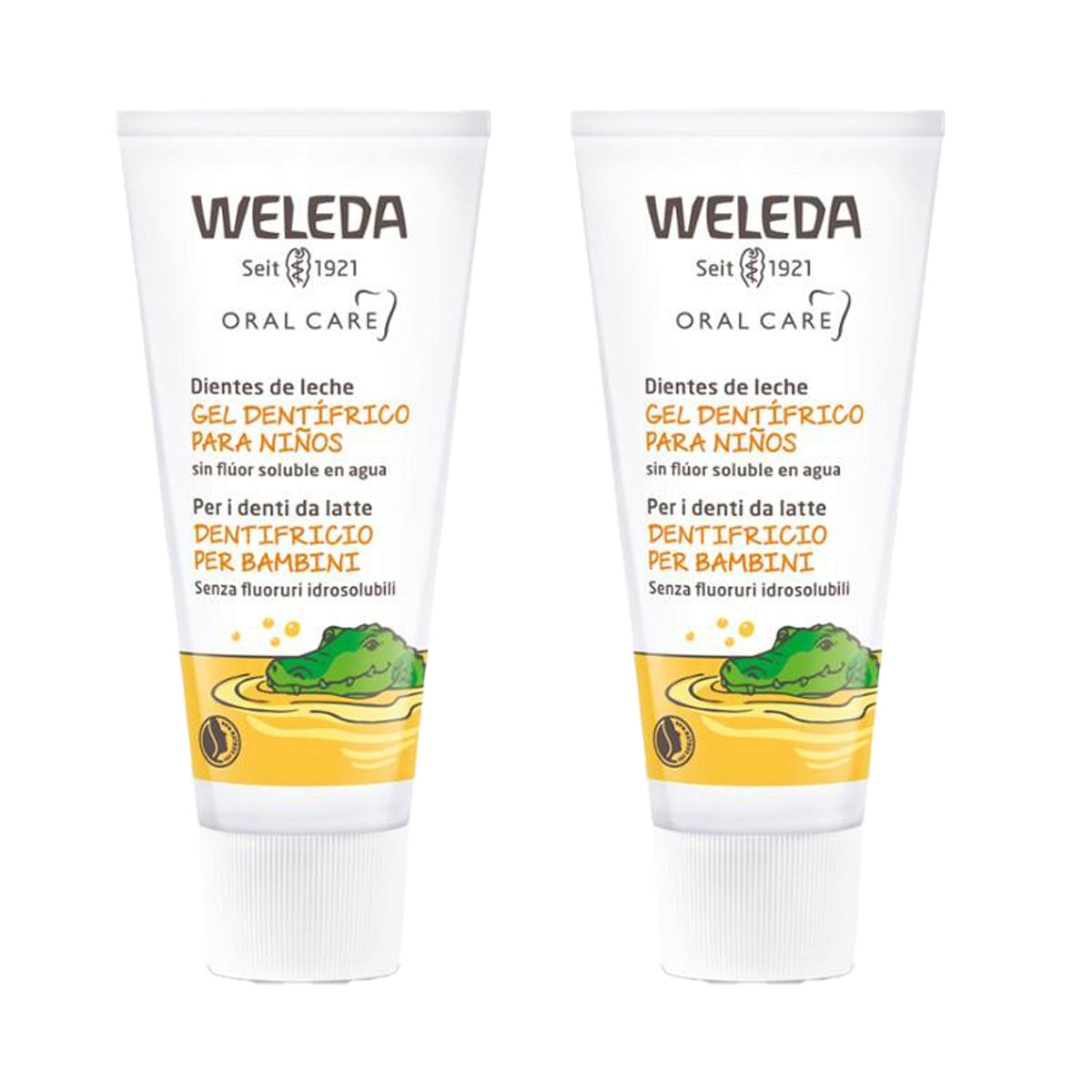 2-pack specialtandkräm för barn Weleda 50 ml