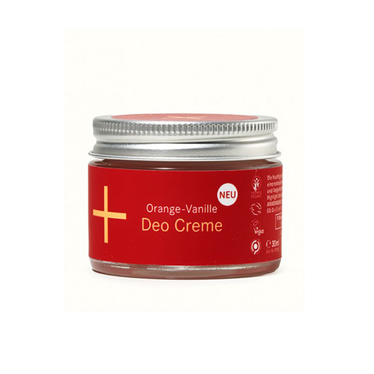 Deodorantcreme Orange & Vanille. 24 Stunden. 30 ml.