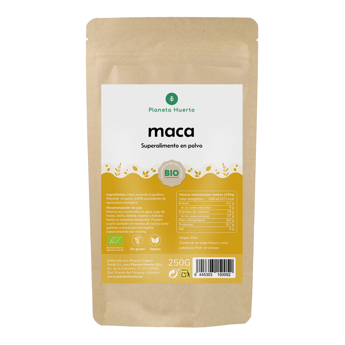Maca in polvere ECO Planeta Huerto 250g