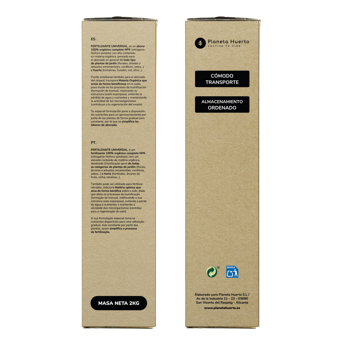 ECO Concime universale Planet Garden 2 Kg
