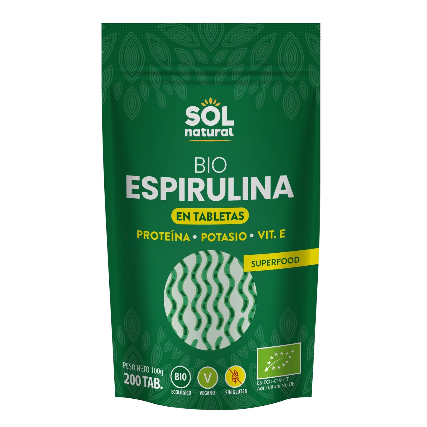 Spirulina w tabletkach bio Sol Natural 200 szt.
