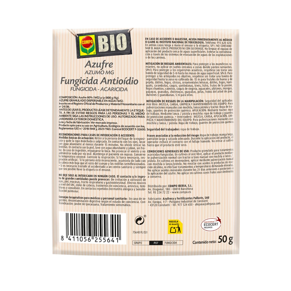 Compo Organic Fungicide and Acaricide Sulphur Antiodio 450 g