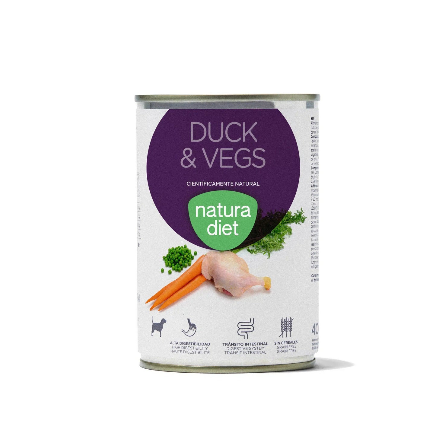 Natura Diet Dog Duck & Vegs Nourriture humide pour chiens 400 g