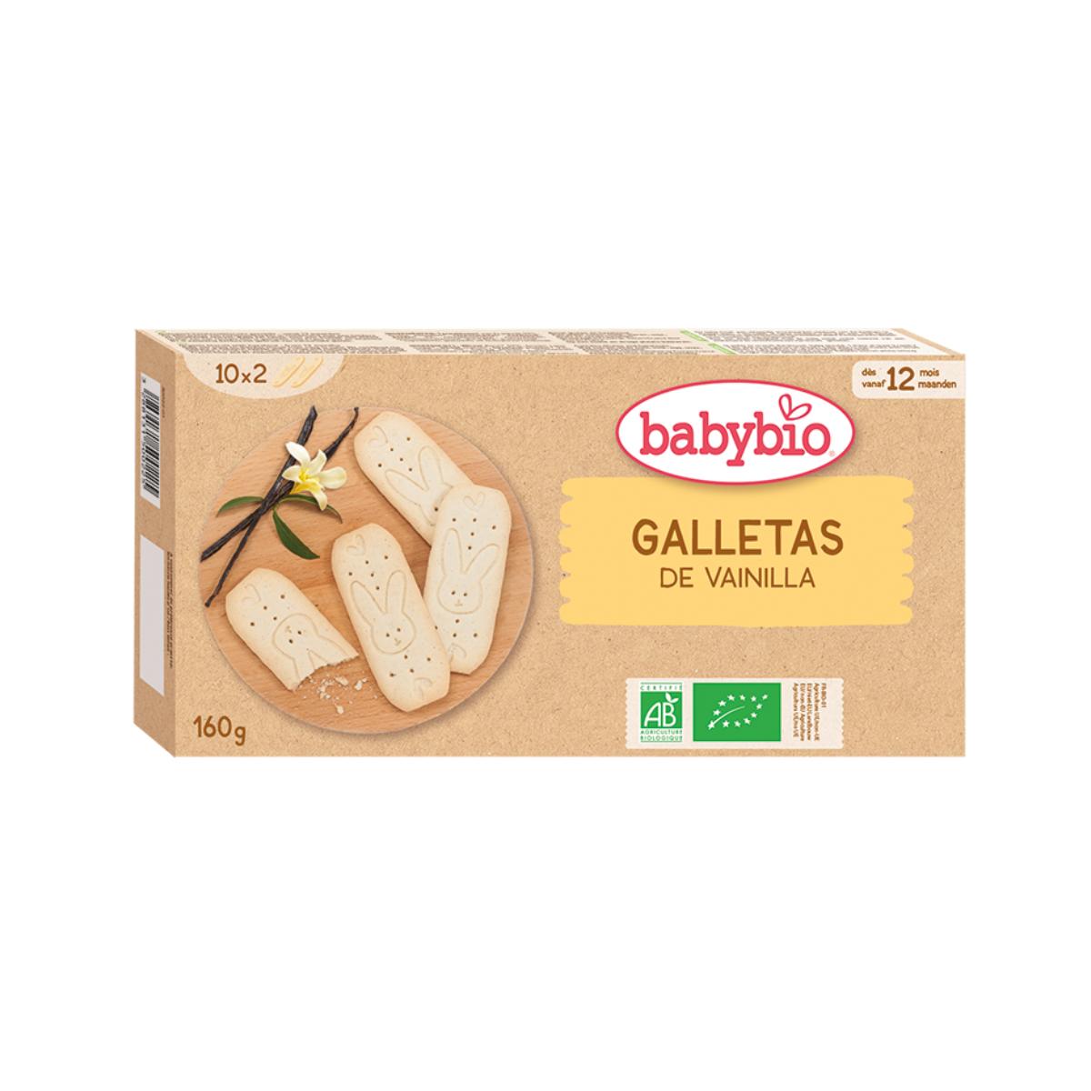 Biologische koekjes voor baby's Crecimiento Vainilla Babybio 160 g