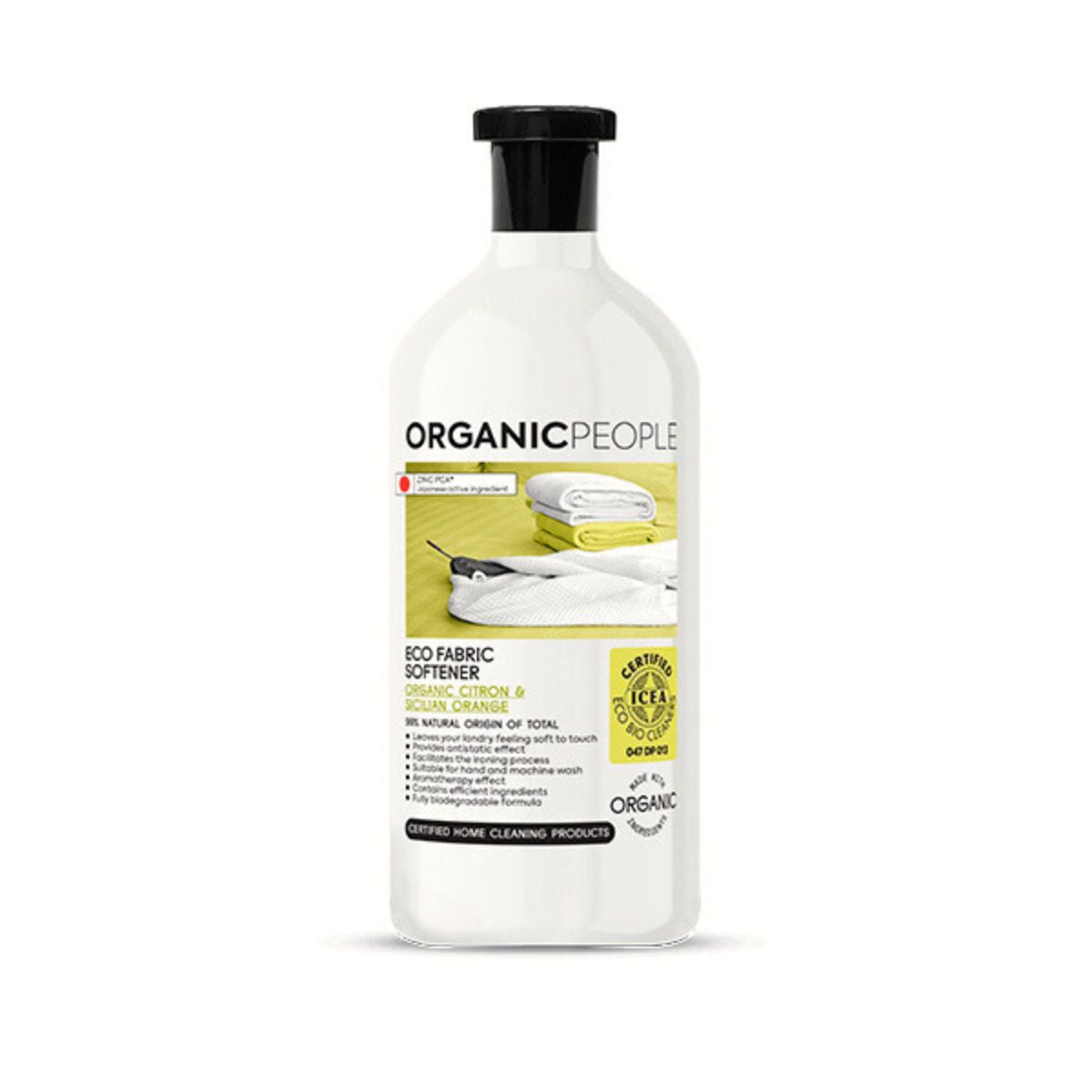 Organic Lemon and Sicilian Orange Fabric Softener, Organic People, 1000 ml