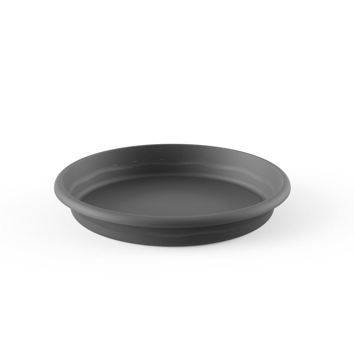 Piatto vaso terra color antracite D 22 x 3,3