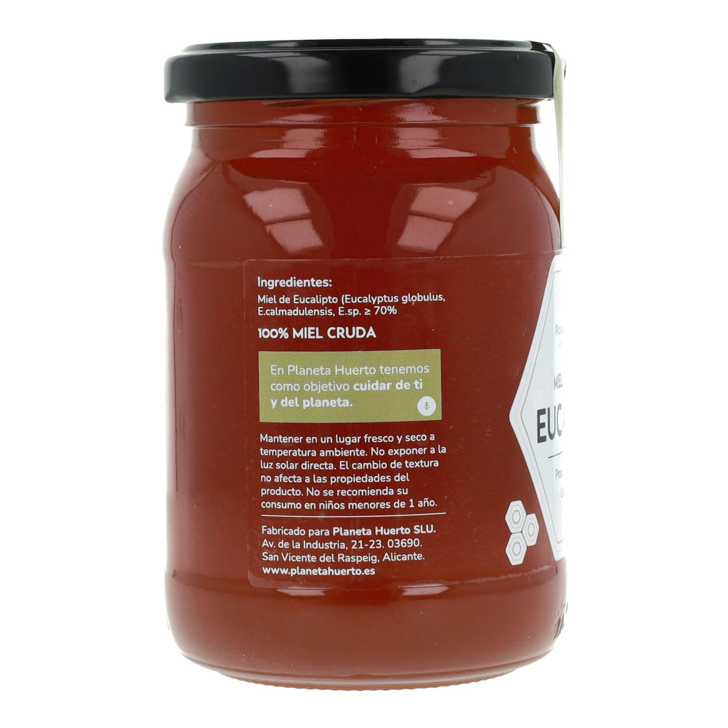 Roher Eukalyptus-Honig Planeta Huerto 500 g