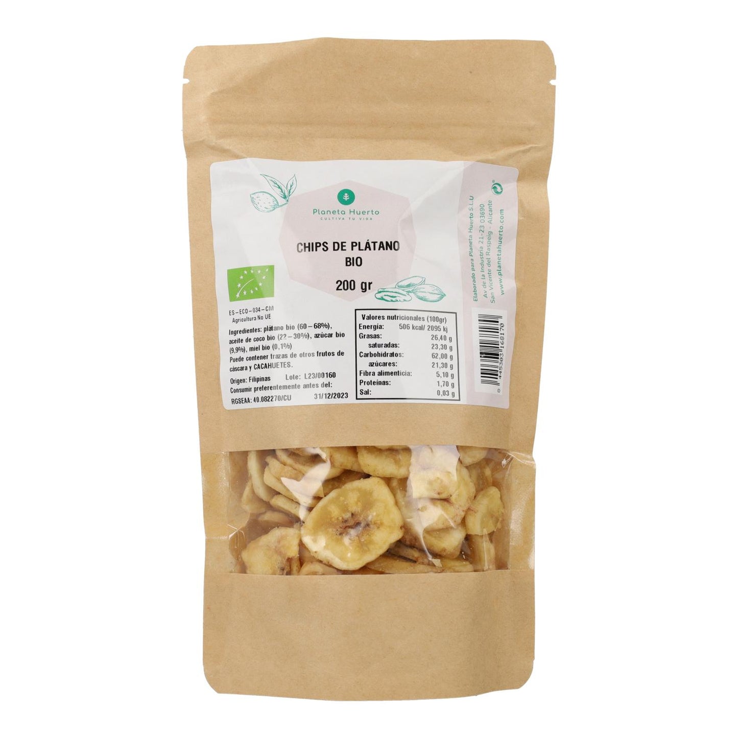 Bananenchips ECO Planeta Huerto 200 g