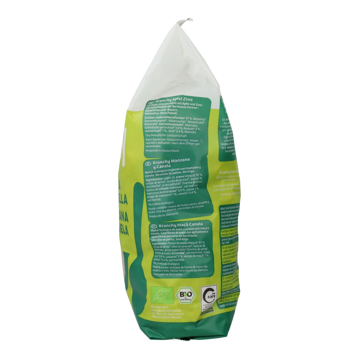 Müsli Krunchy Äpple och Kanel BIO Barnhouse 750 g