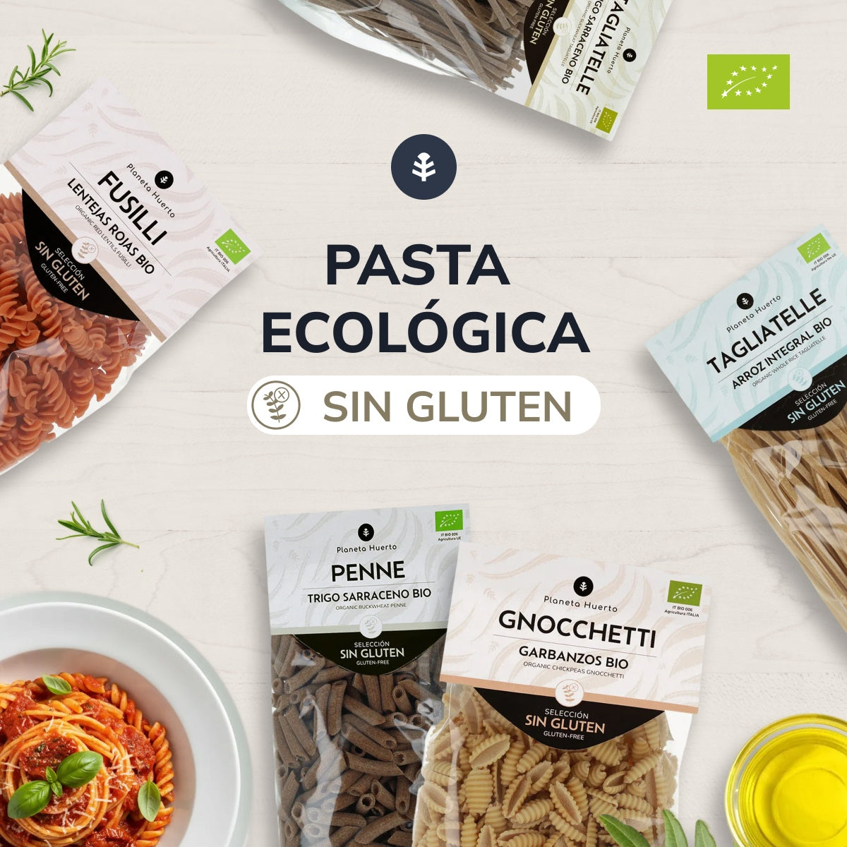 Planeta Huerto Organic Gluten-Free Buckwheat Macaroni 500 g
