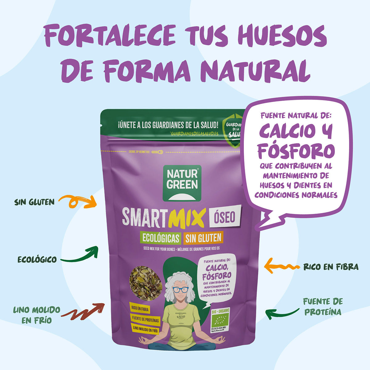 Bio-Kräutermischung SmartMix für Knochen Naturgreen 175 g