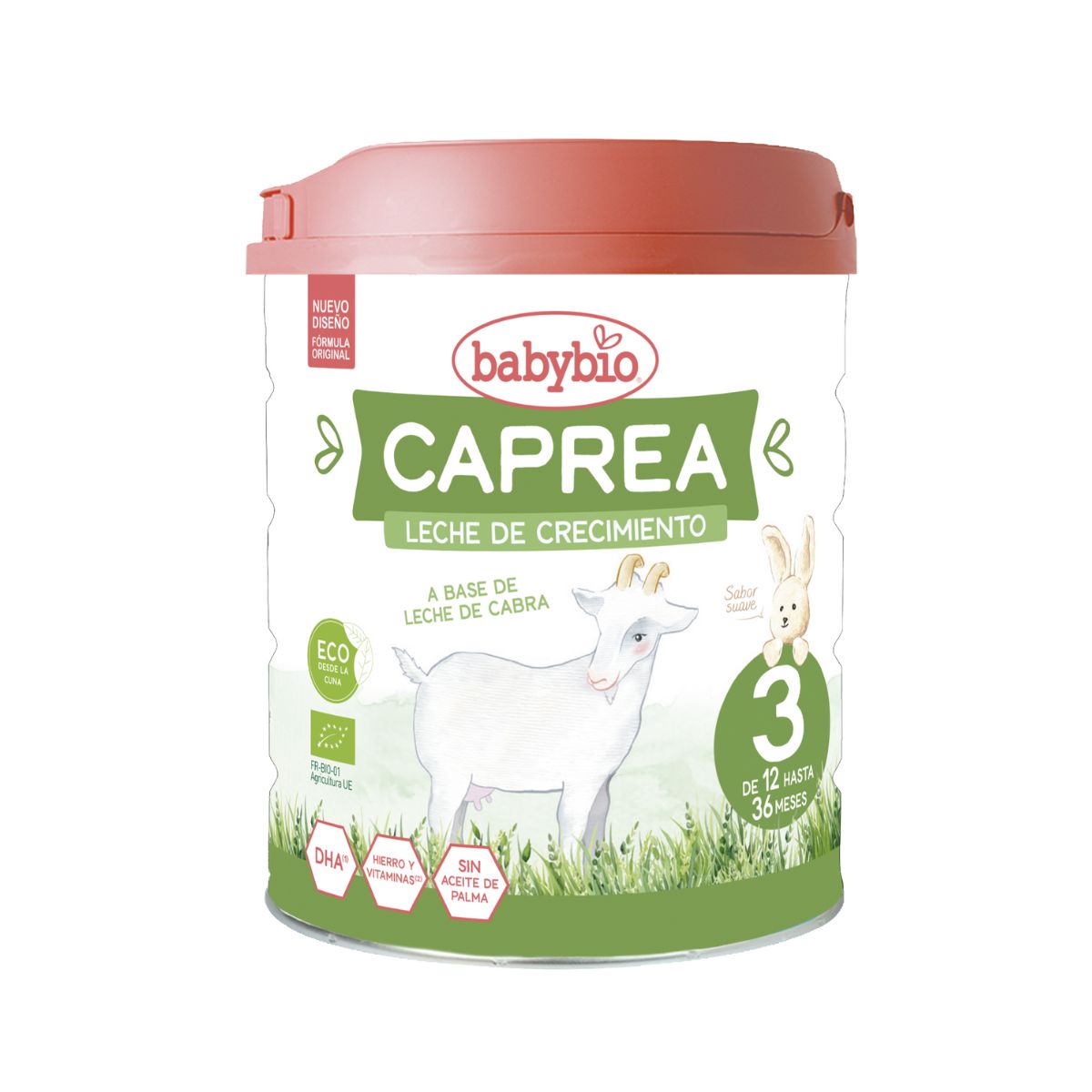 Confezione da 2 latte di capra BIO Caprea 3 (da 12 mesi a 3 anni) Biologico, 800 g Babybio