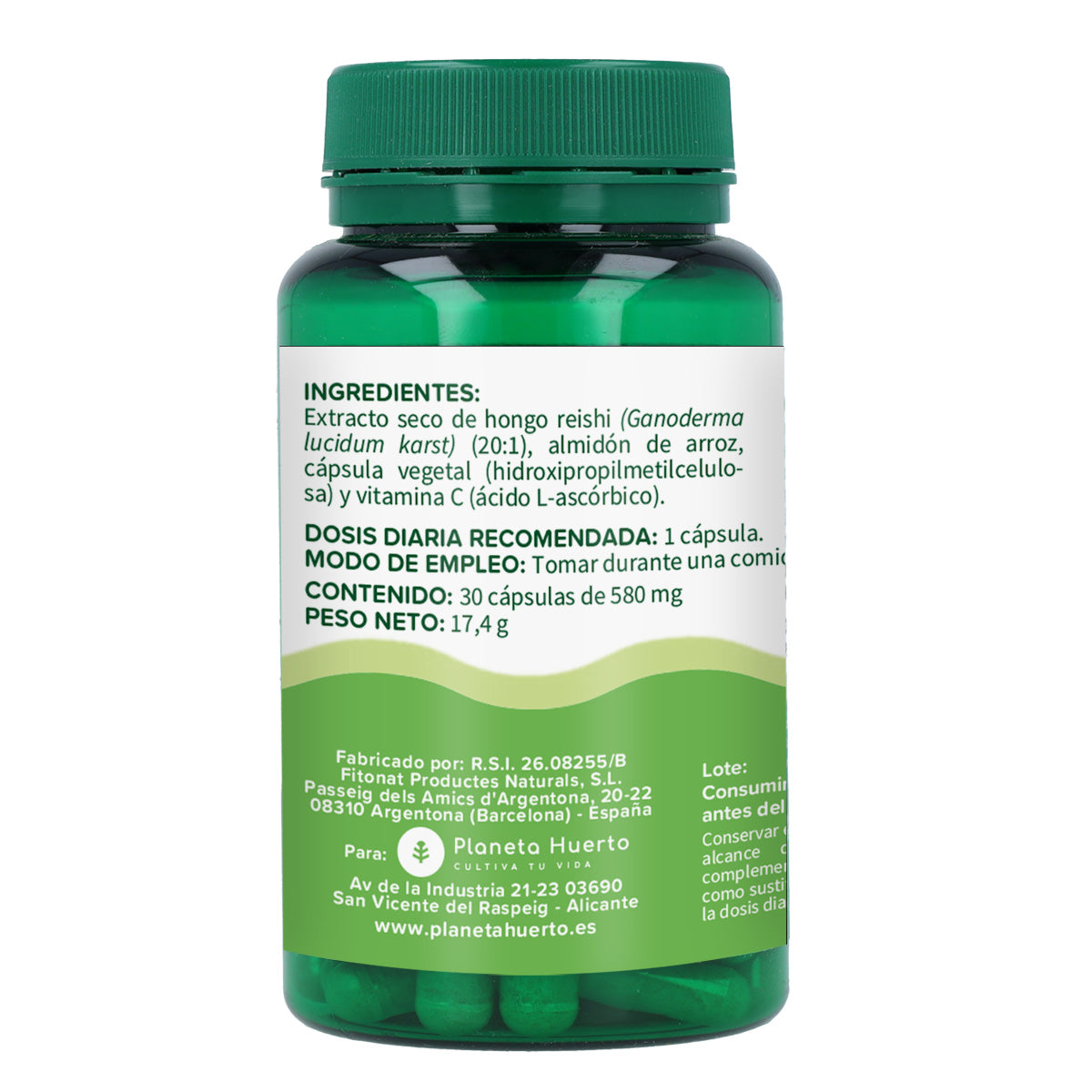 Reishi Planeta Huerto 30 gélules végétales