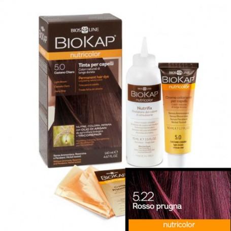 Plum Red Hair Dye 5.22 Biokap 140 ml
