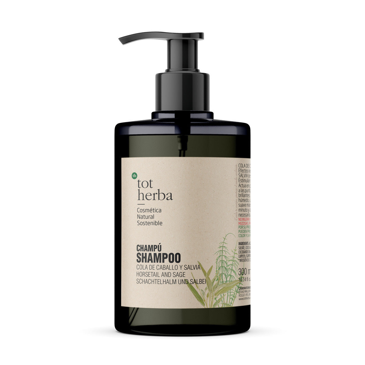 Shampooing à la prêle et à la sauge, Toto Herba, 300 ml