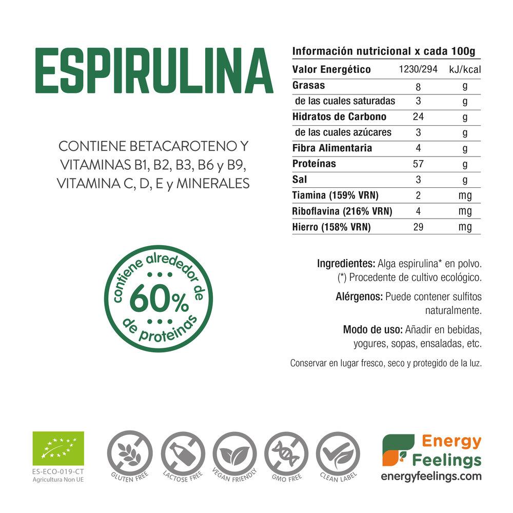 Spirulina i pulverform ECO Energy Feelings 1 kg
