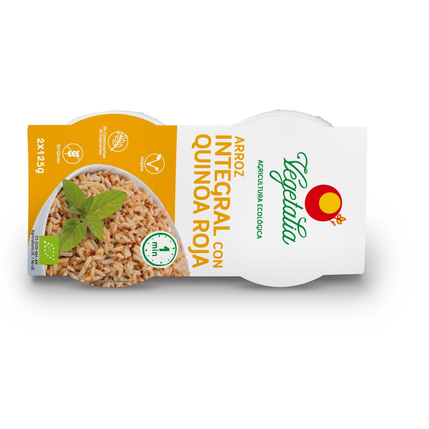Organic brown rice and quinoa Vegetalia 2 x 125 g