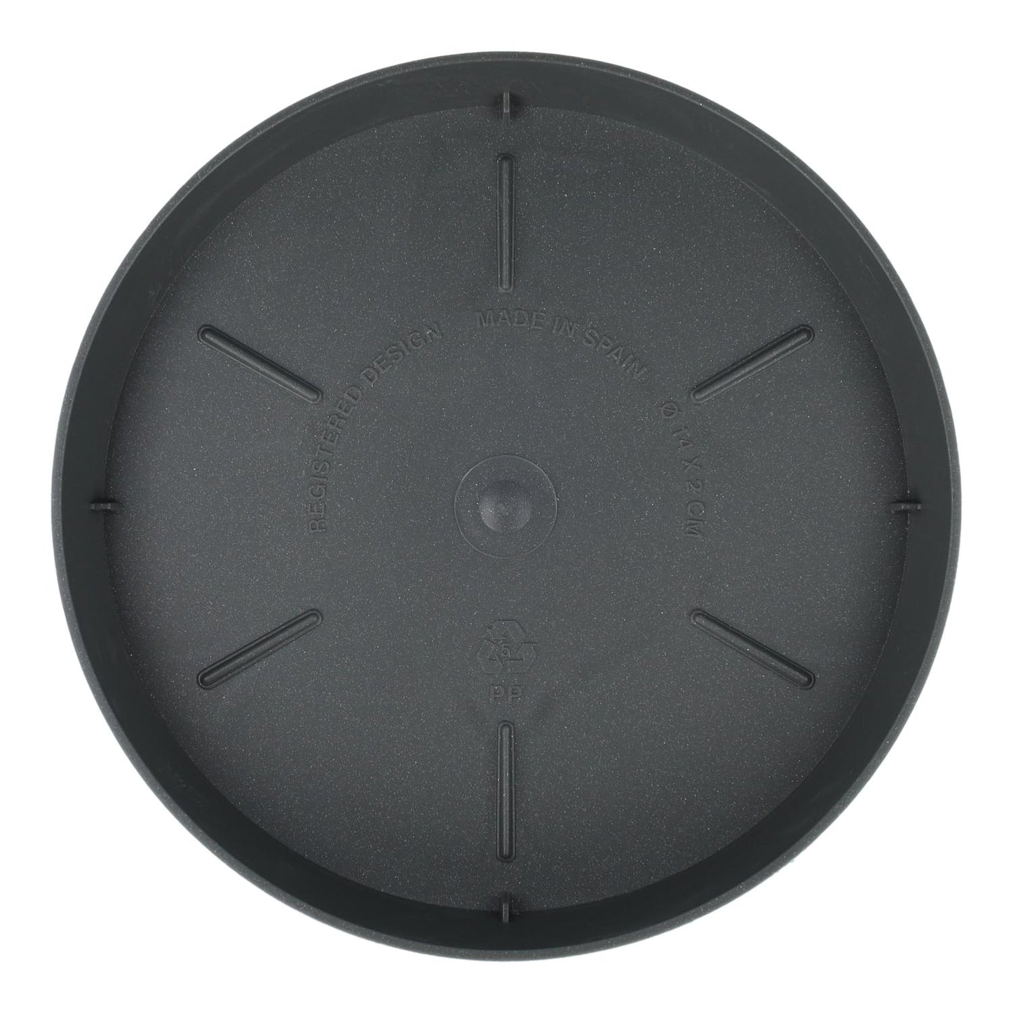 Platta kruka Tes antracitgrå D 20 x 3