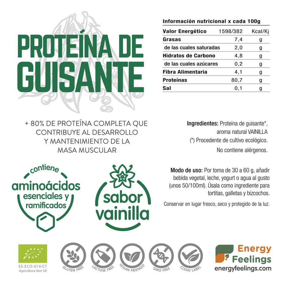 Erbsenprotein Vanille Energy Feelings 1 kg