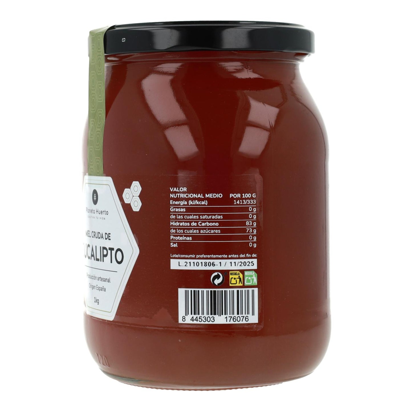 Rauwe eucalyptushoning Planeta Huerto 1 kg