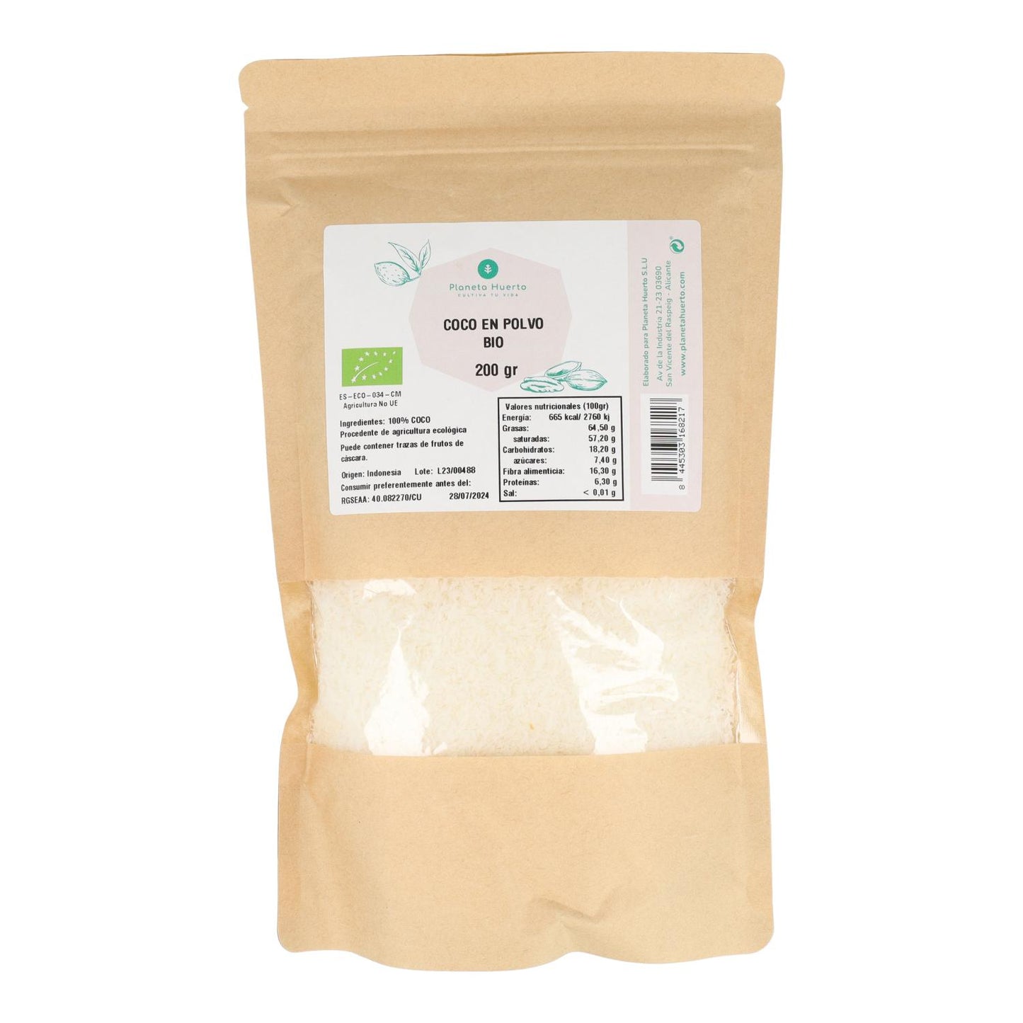 Coco en polvo ECO Planeta Huerto 200 g