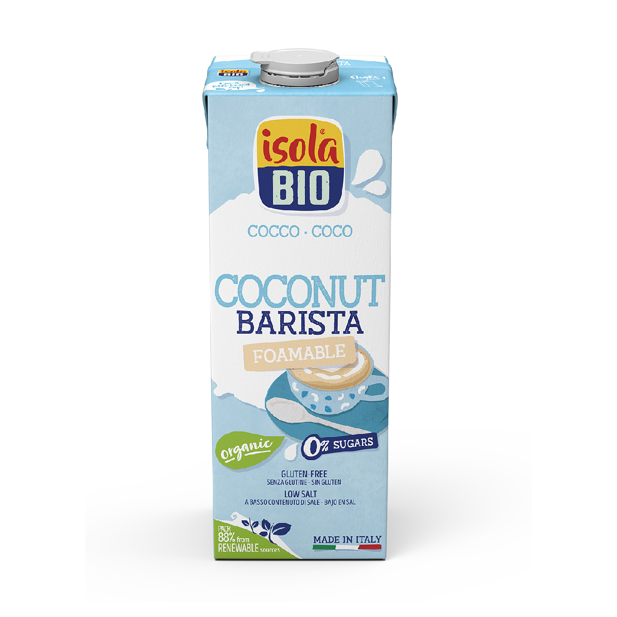 Boisson au coco Barista BIO Isola Bio 1 L