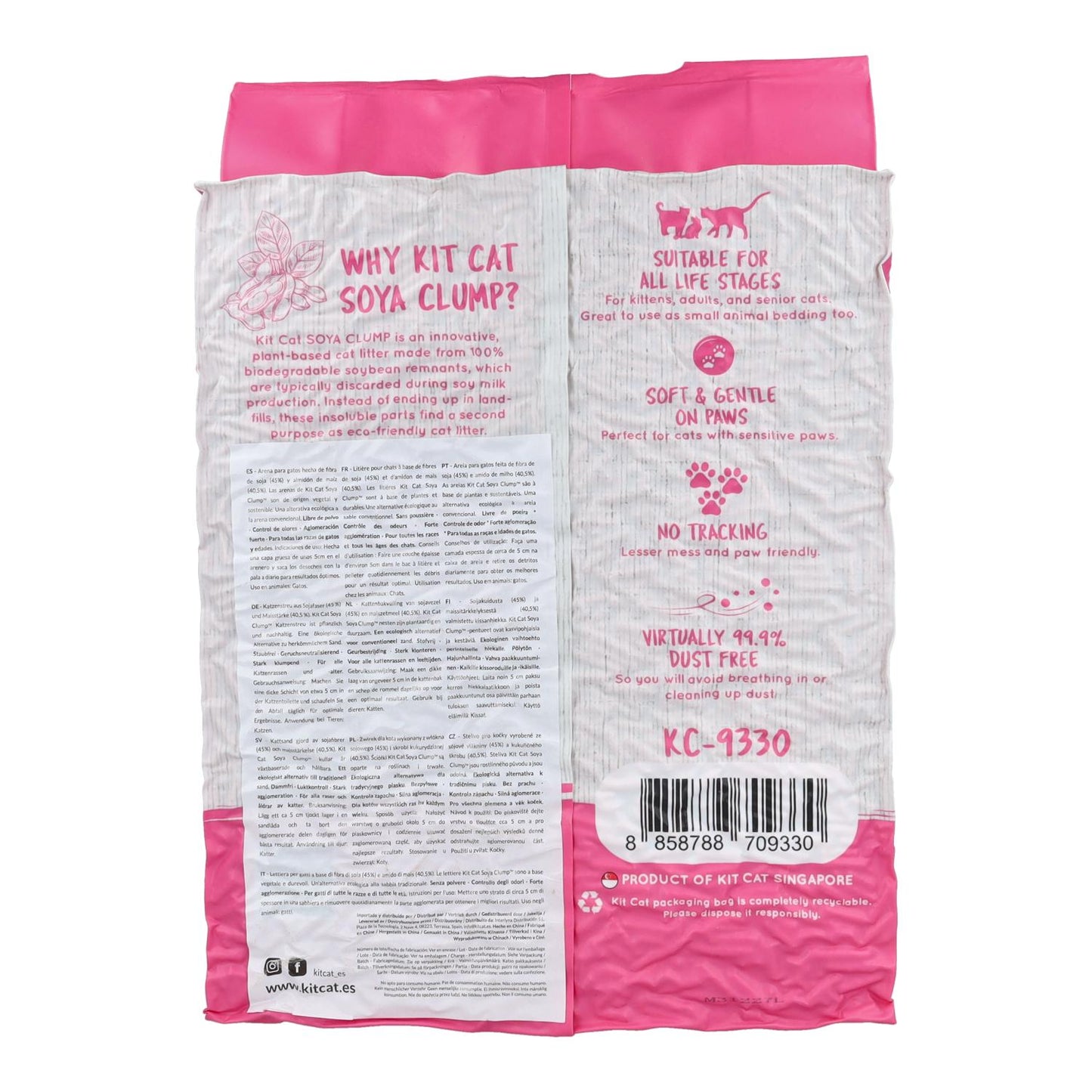 Kit Cat Arena Eco SoyaClump - Strawberry 7 L Kattströ