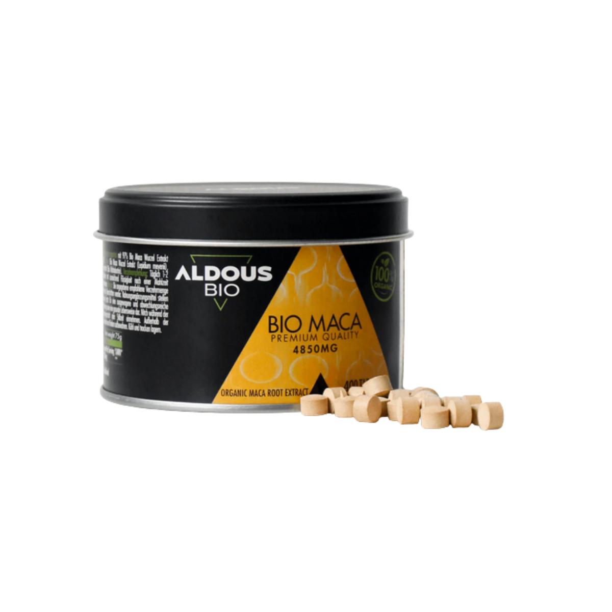 Extracto de Maca Andina Ecológica Premium, Aldous Bio, 400 comprimidos de 4850mg