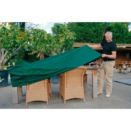 Rechteckige Tisch- und Stuhlhussen aus Polyester 225 x 143 x 90 cm