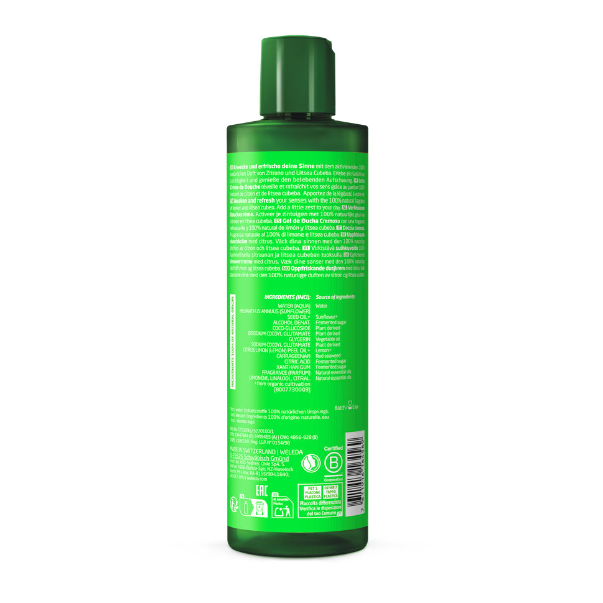 Romige douchegel Refresh Citrus Weleda 400 ml