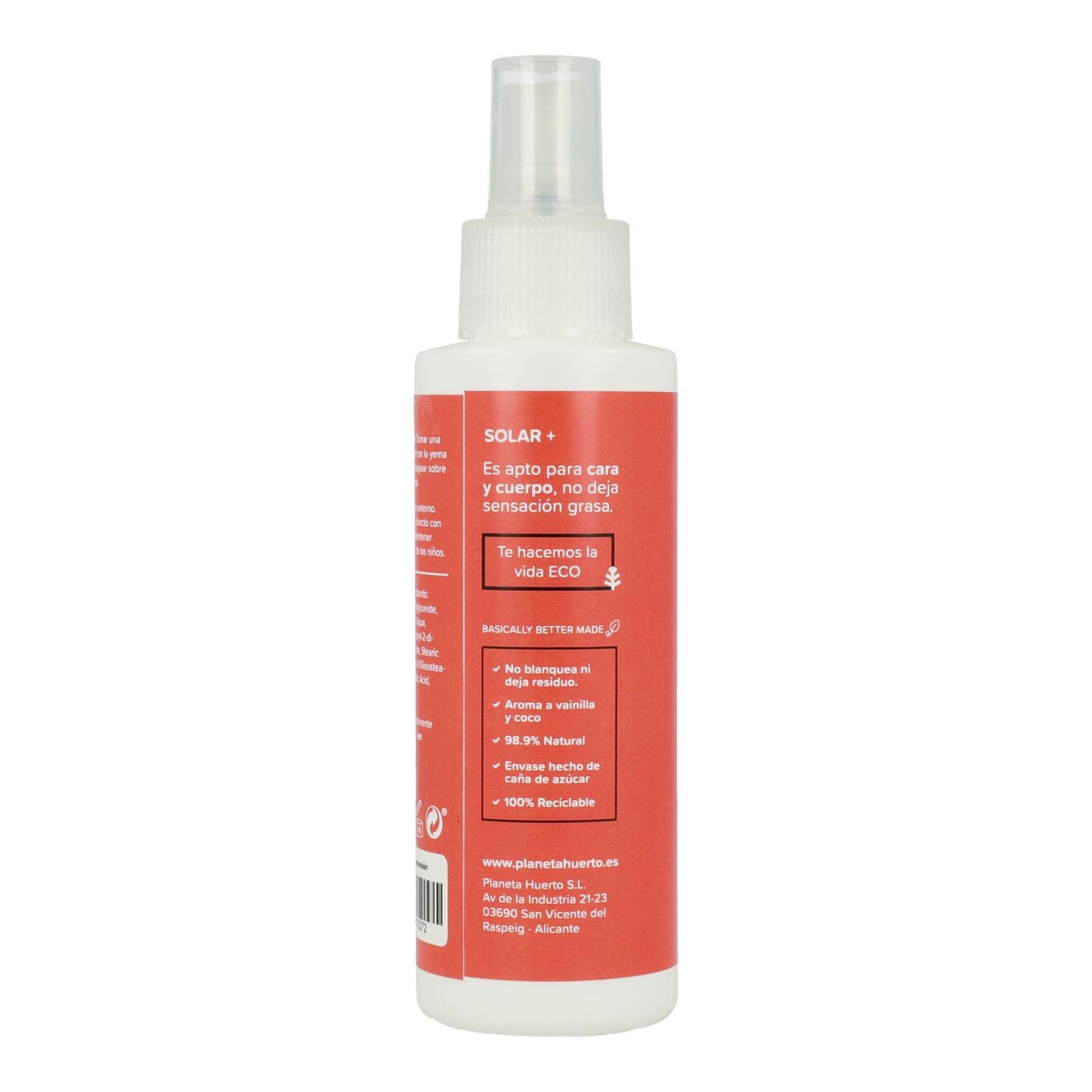 Protezione solare 100% minerale SPF 50 Planeta Huerto 125 ml