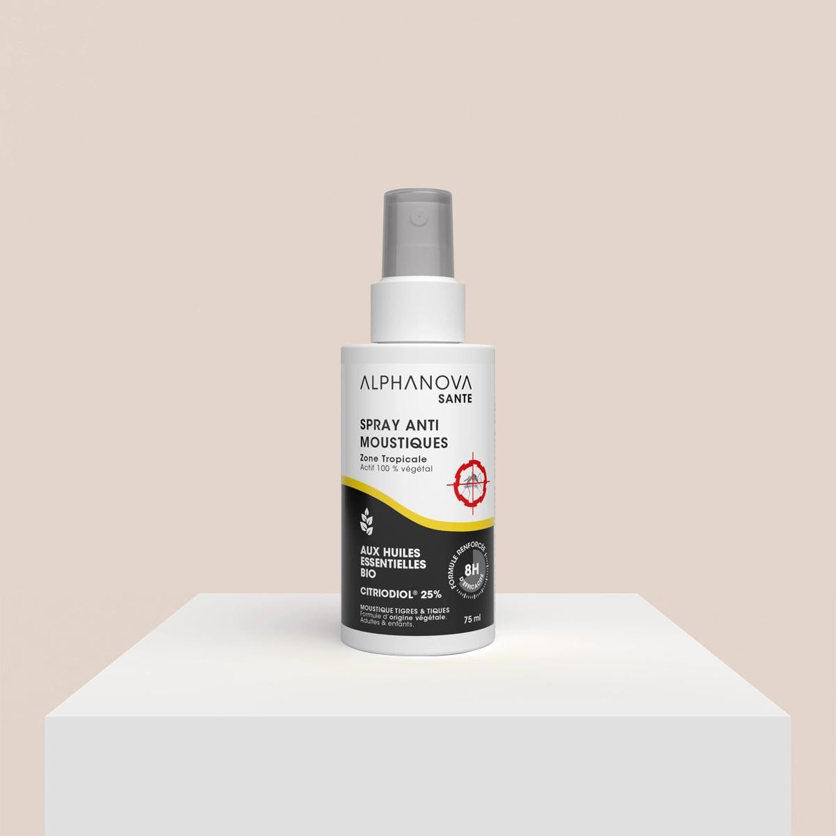 Środek przeciw komarom Zona Tropical – 8 godzin skuteczności Alphanova Santé 75 ml