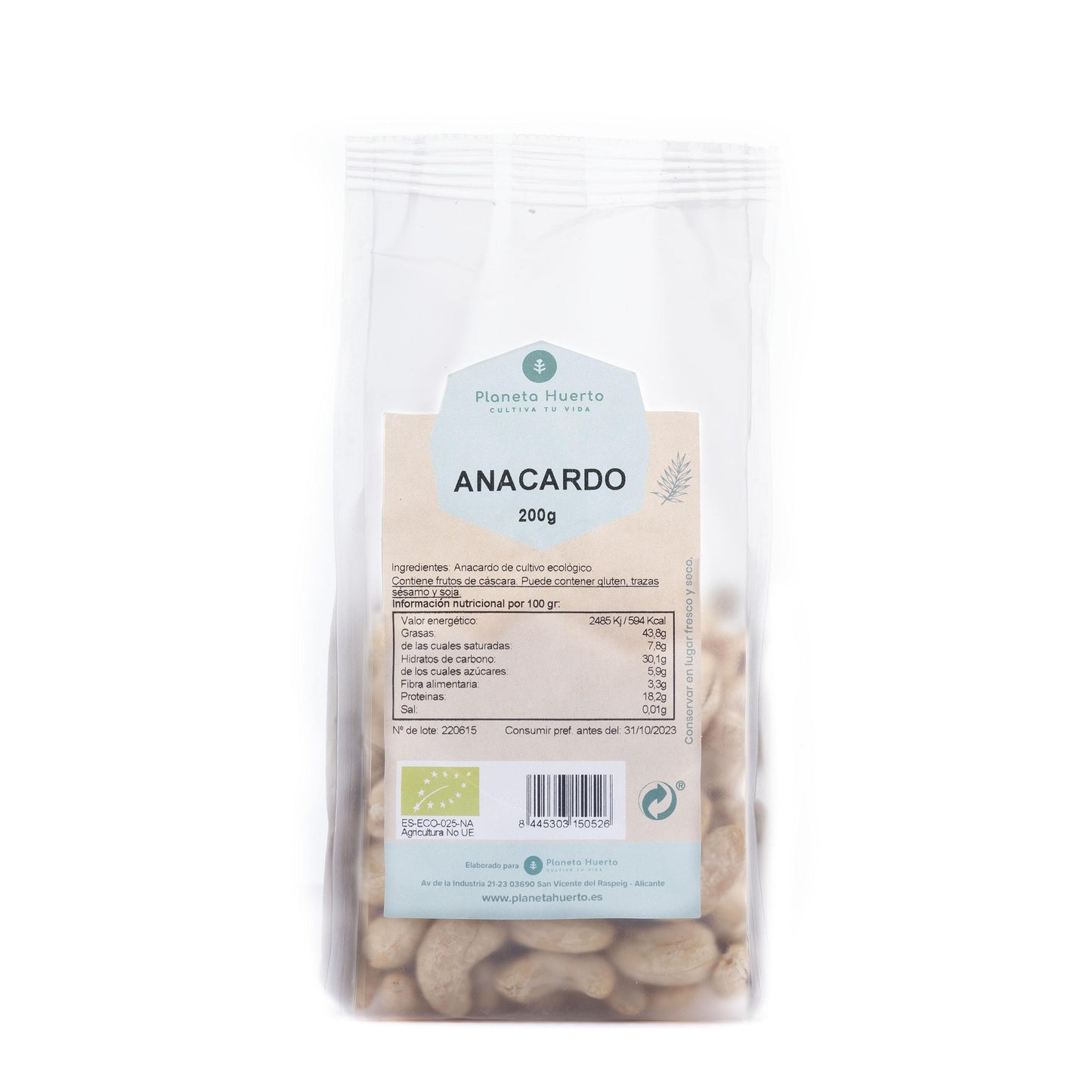 Cashewnoot ECO Planeta Huerto 200 g