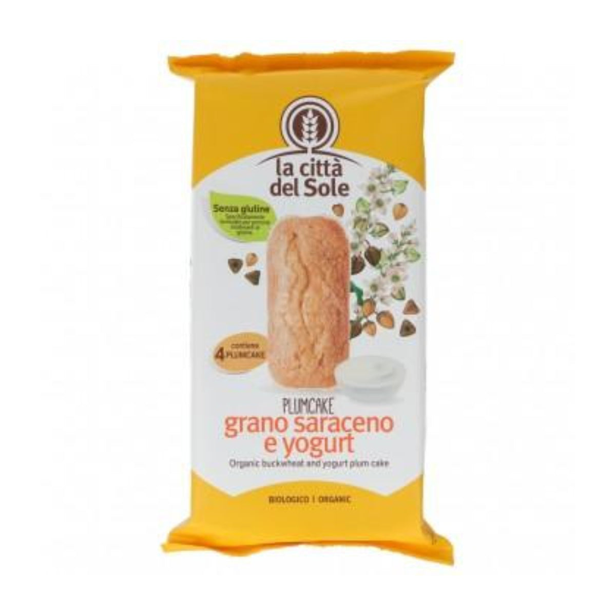 Buchweizen-Joghurt-Pflaumenkuchen, La Città del Sole, 4x45g