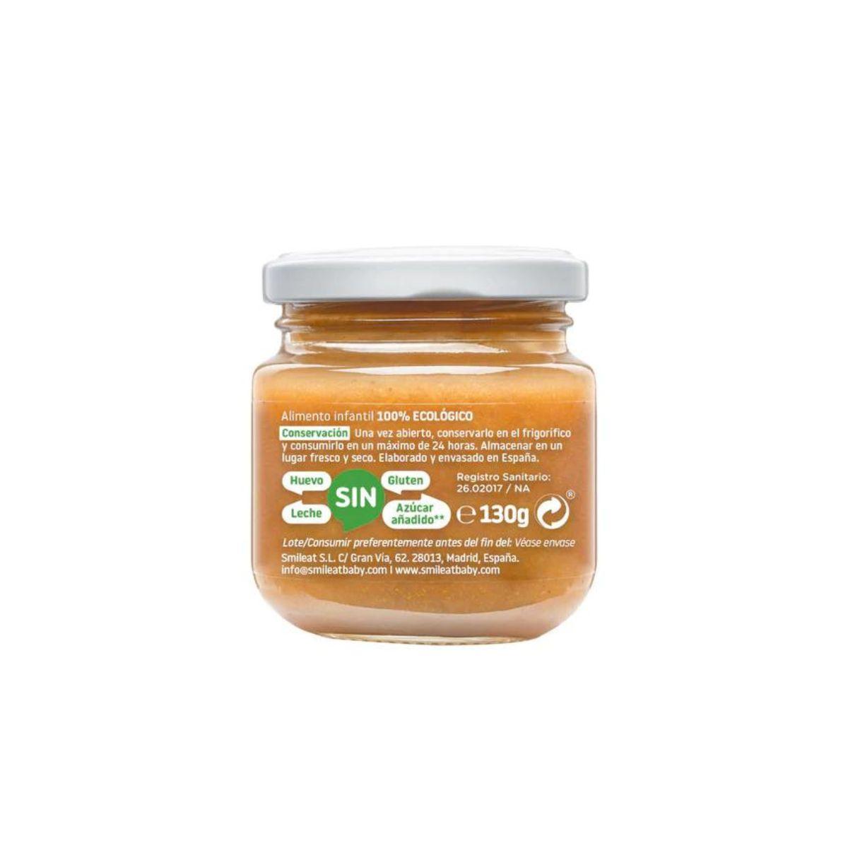 PROMO 3x Organic Pear and Apple Jar +6 months Smileat, 130 g