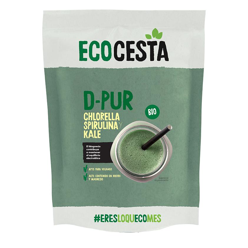 D-Pur Chlorella, Spirulina and Kale Bio Ecocesta 175 g