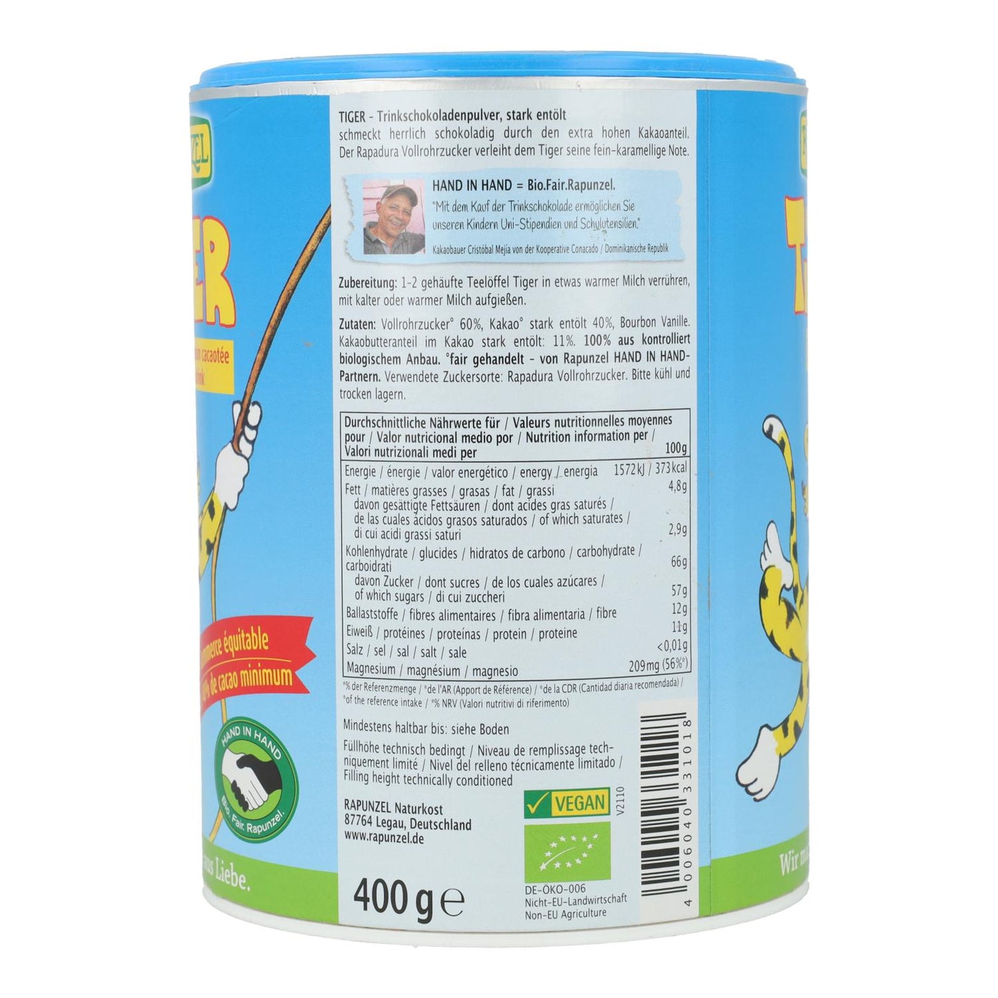 Tiger Rapunzel instant cocoa 400 g