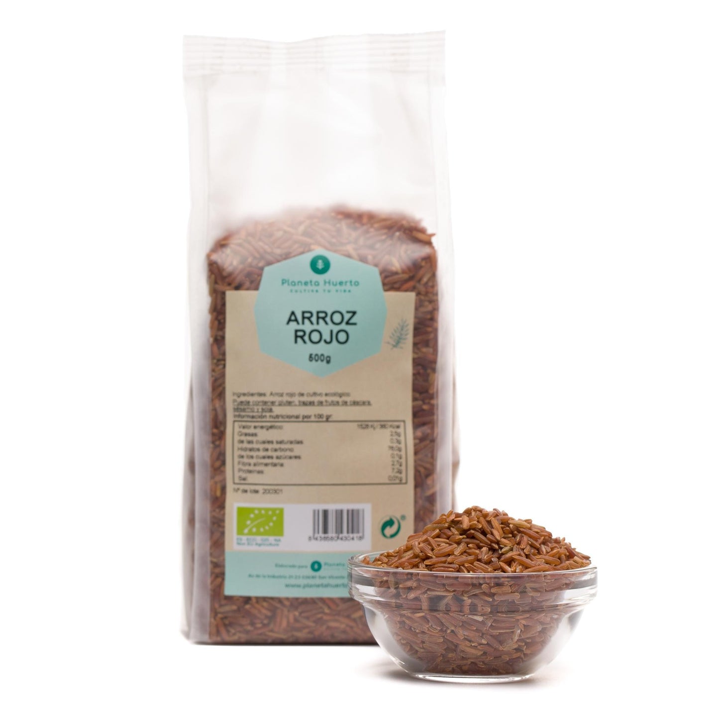 Rött ris ECO Planeta Huerto 500 g