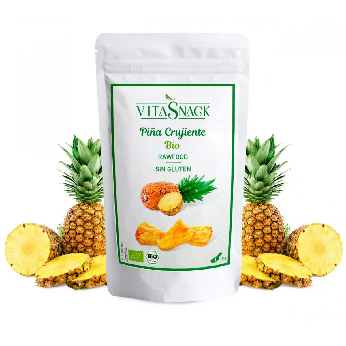 Knapperige ananas, VitaSnack, 28 g