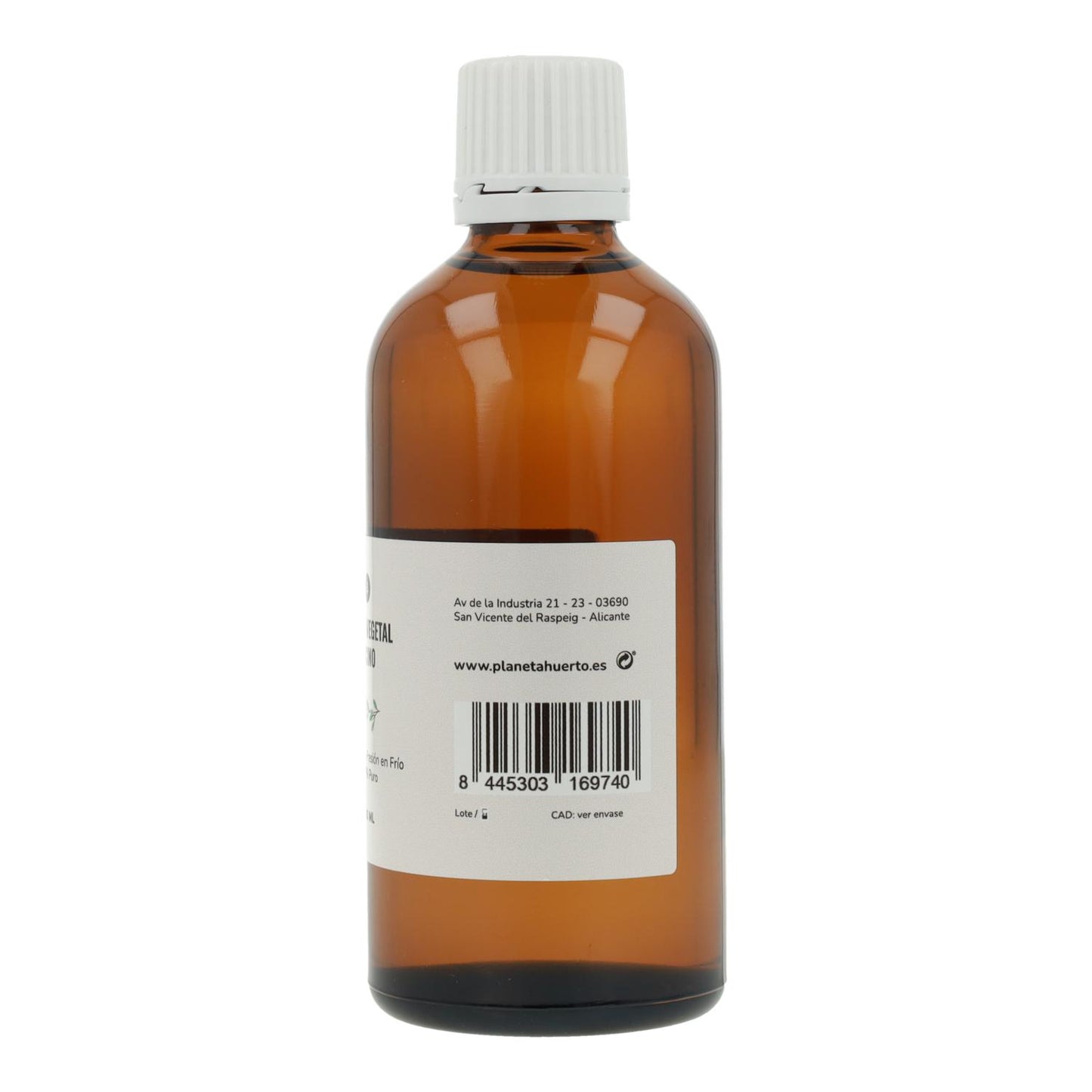 Huile de ricin biologique pressée à froid Planeta Huerto 100 ml
