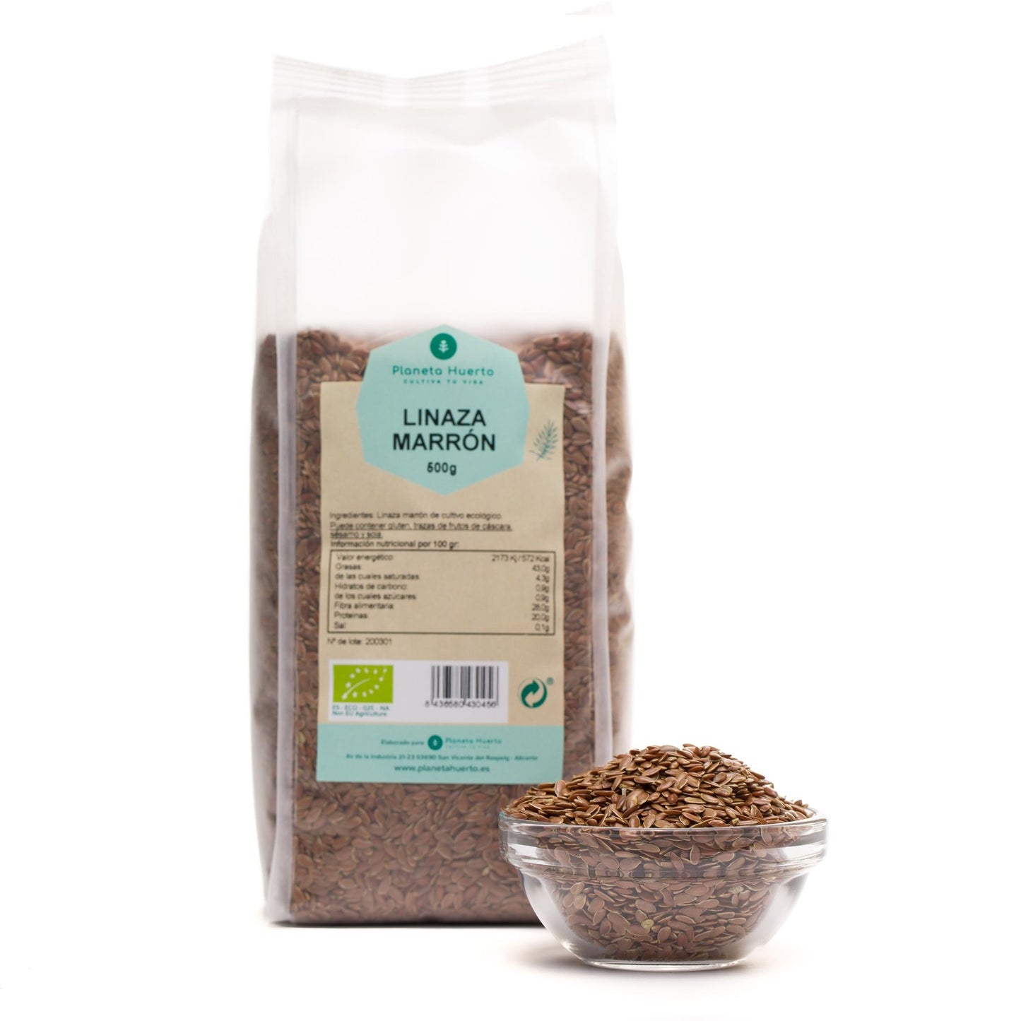 Brązowy len ECO Planeta Huerto 500 g