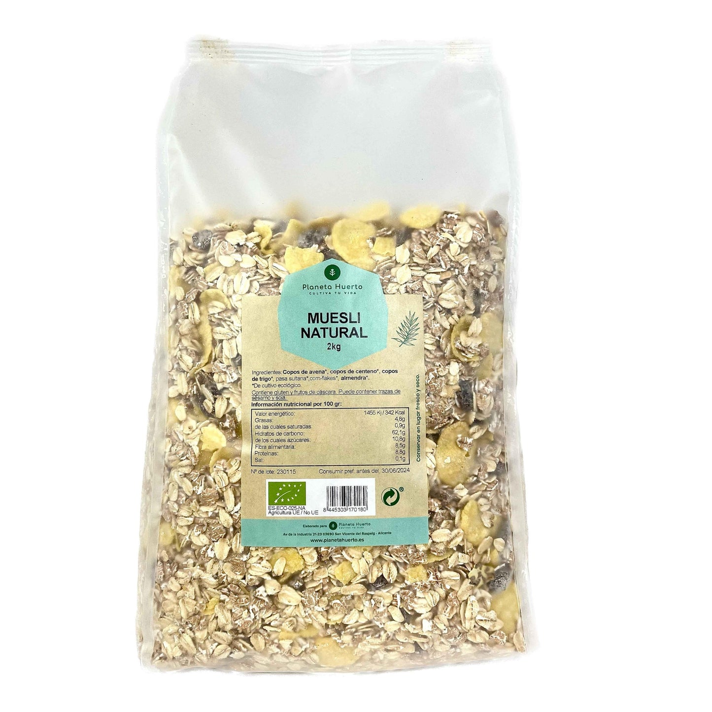 Muesli Natuurlijk ECO Planeta Huerto 2 kg