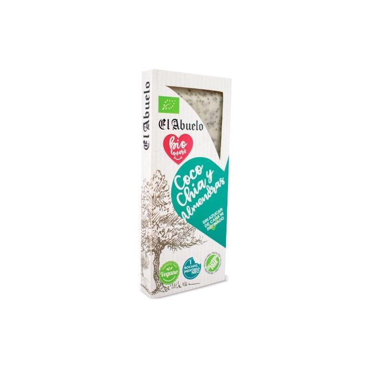 Veganistische nougat met kokos, chia en amandelen ECO El Abuelo, 200 g