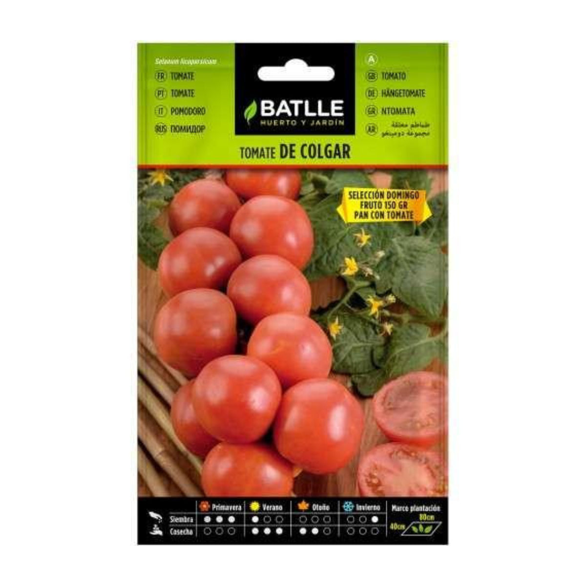 Hangende tomatenzaadjes Domingo Batlle