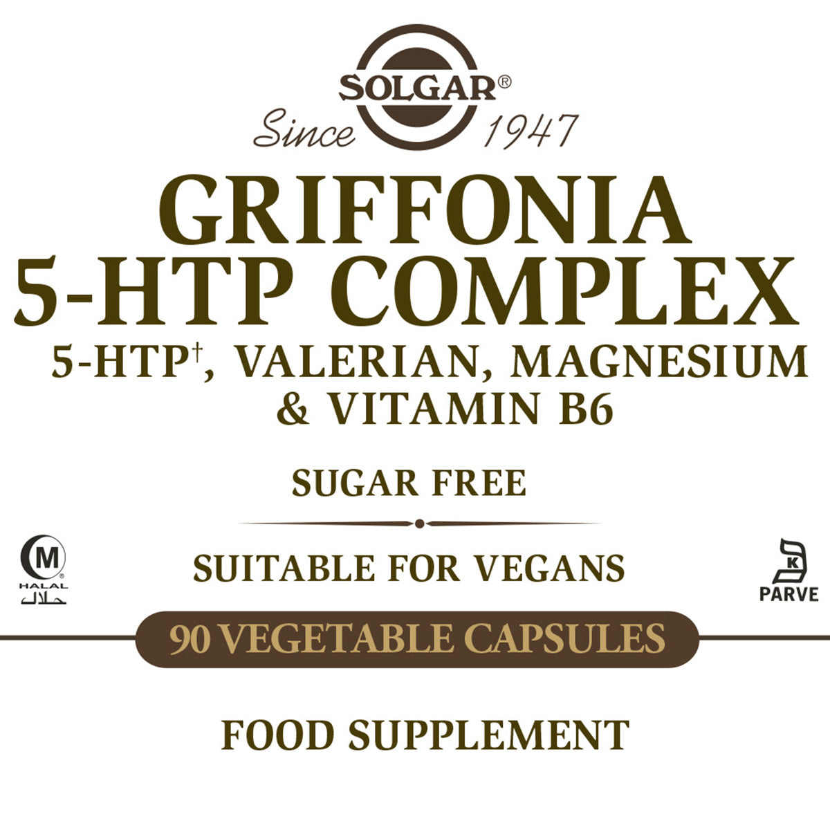 Griffonia 5-HTP complex, Solgar, 90 vegetable capsules