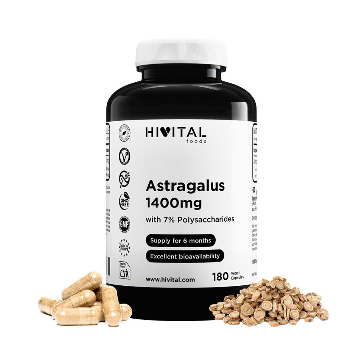 Astrágalo 1400 mg Hivital 180 kapsułek