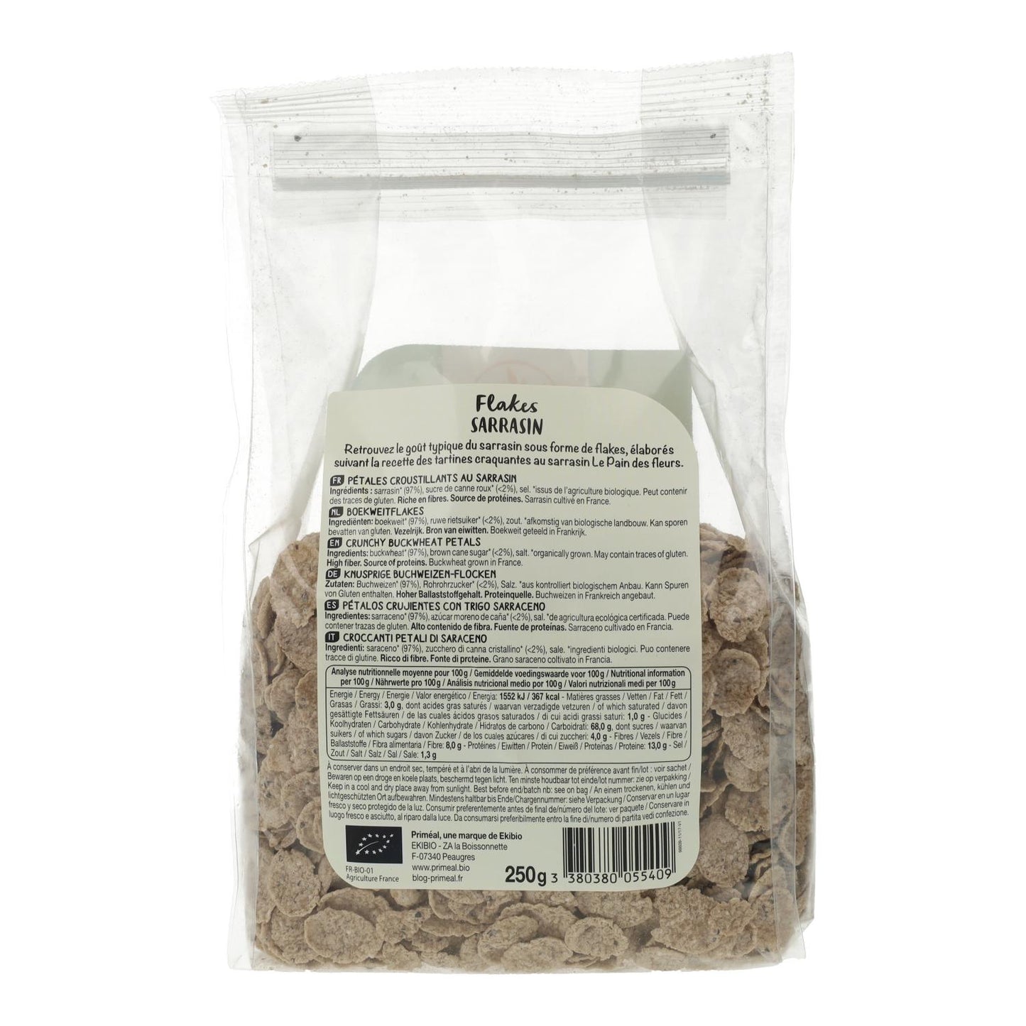 Bio-Buchweizenflocken Primeal 250 g